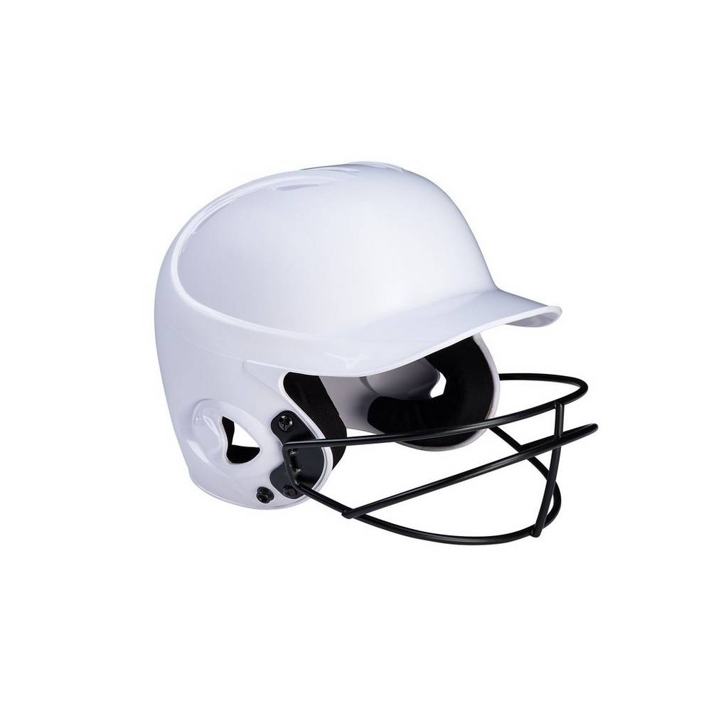 Womens Mizuno MVP Series Solid Batting Helmet with Fastpitch Softball Mask Helmet White Philippines